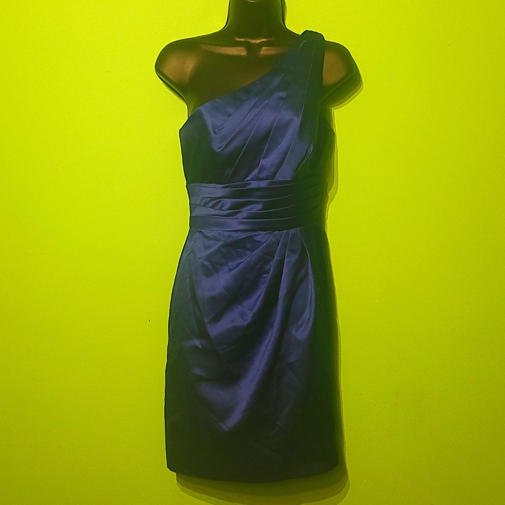 David's Bridal one shoulder dress